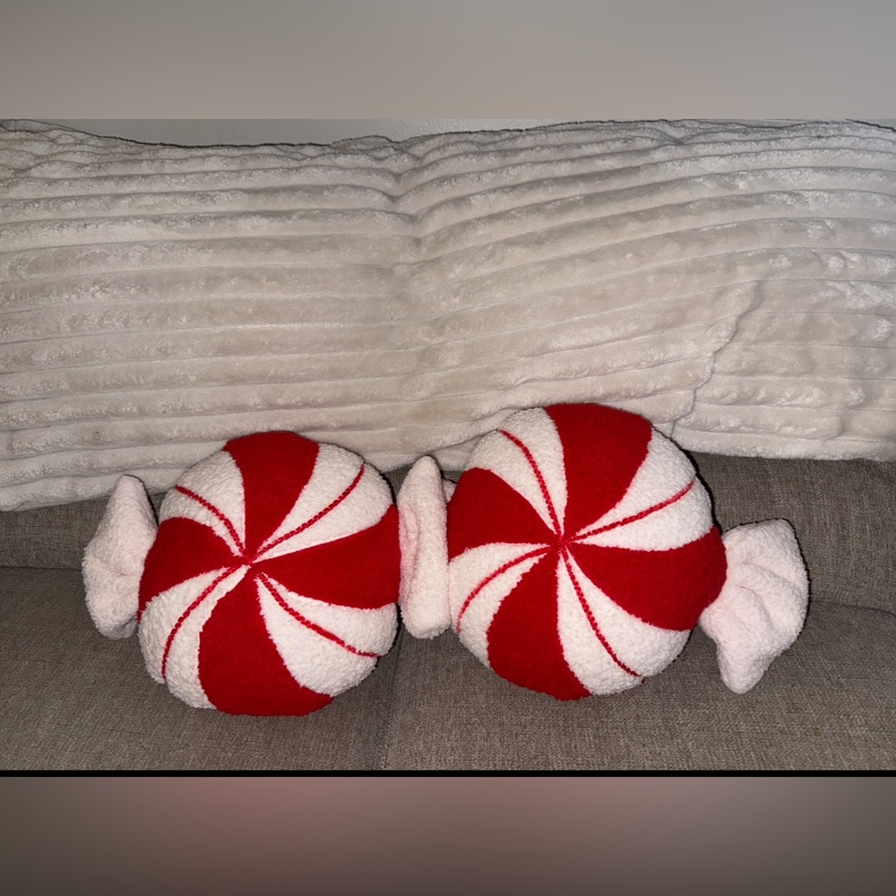 Peppermint Candy Pillows/Holiday/Christmas Decor